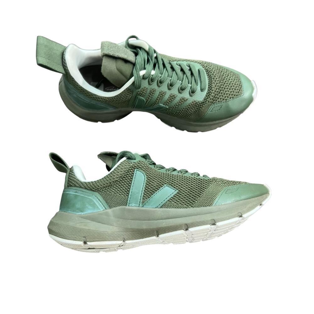 Veja x Rick Owens Performance Runneer Sneakers Military Green Women's Size 8